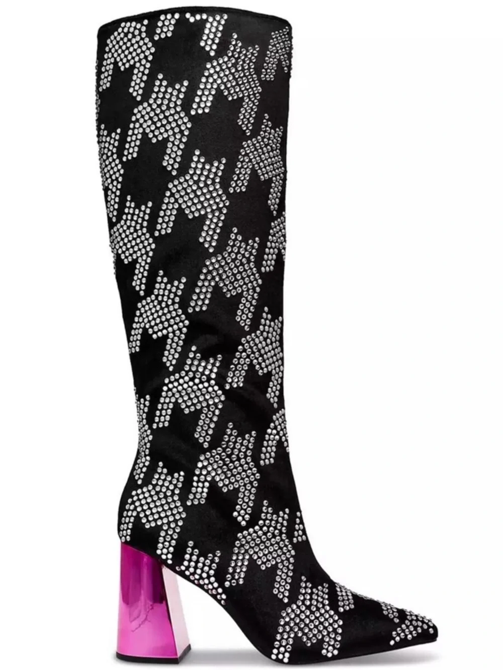 New Betsey Johnson Women's Naomy Tall Block-Heel Boots size 7.5